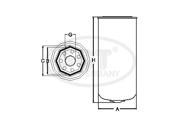 Filtre à carburant SCT - MANNOL ST 6044