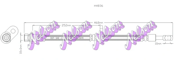 Flexible de frein KAWE H4836
