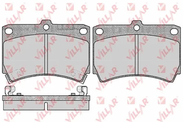 Kit de plaquettes de frein, frein à disque VILLAR 626.0366