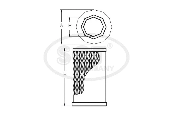Filtre à air SCT - MANNOL SB 3287