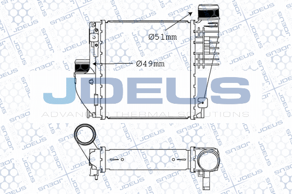 Refroidisseur d'air de suralimentation JDEUS M-821046A