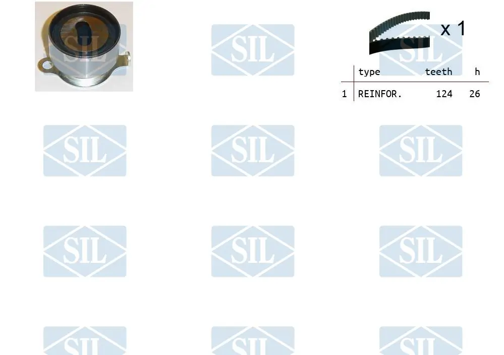 Kit de courroie crantée Saleri SIL TK1426
