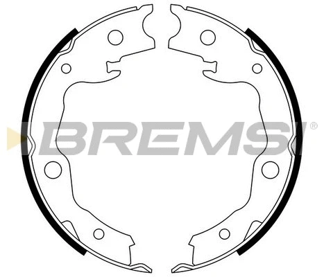 Jeu de mâchoires de frein, frein de stationnement BREMSI GF0876