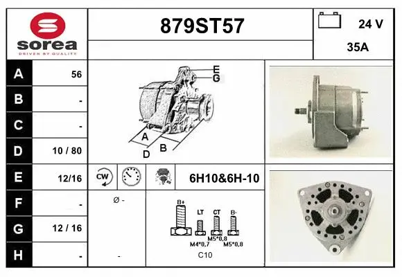 Alternateur STARTCAR 879ST57