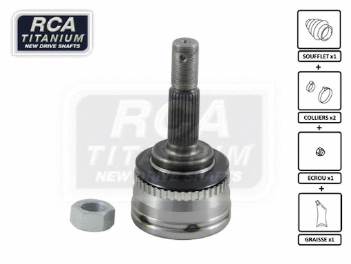 Jeu de joints, arbre de transmission RCA FRANCE NI23F2A