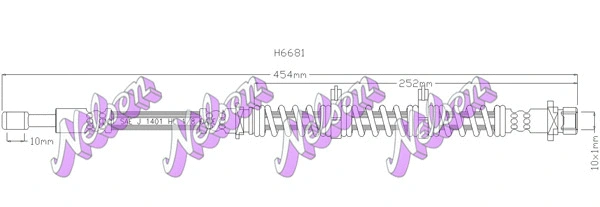Flexible de frein KAWE H6681