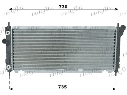 Radiateur, refroidissement du moteur FRIGAIR 0107.3044