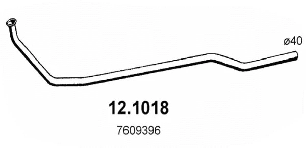 Tuyau d'échappement ASSO 12.1018