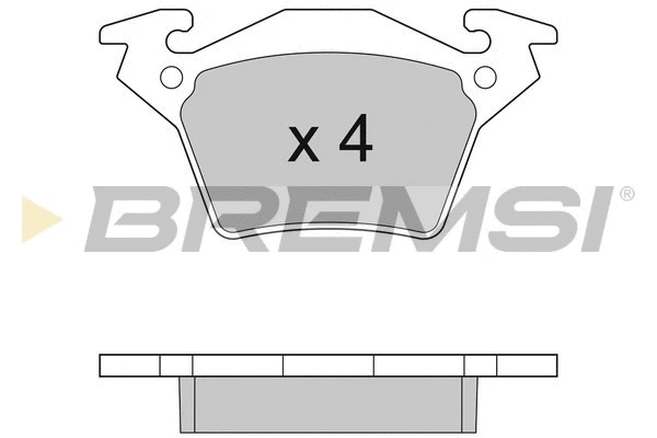 Kit de plaquettes de frein, frein à disque BREMSI BP2880