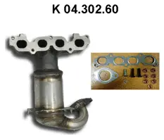Catalyseur en coude EBERSPÄCHER 04.302.60