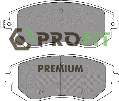 Kit de plaquettes de frein, frein à disque PROFIT 5005-1639
