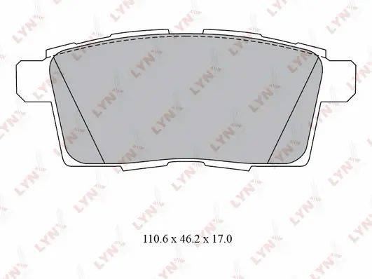 Kit de plaquettes de frein, frein à disque LYNXAUTO BD-5124