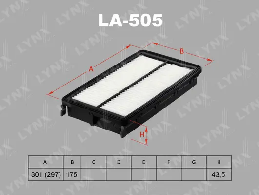 Filtre à air LYNXAUTO LA-505