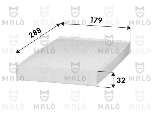 Filtre, air de l'habitacle AKRON-MALÒ 1532421