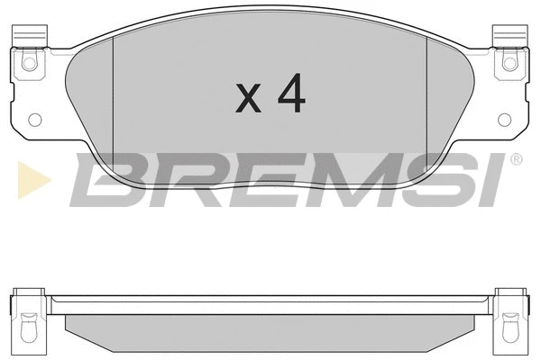 Kit de plaquettes de frein, frein à disque BREMSI BP2933