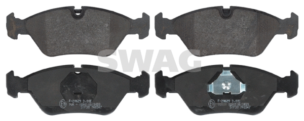 Kit de plaquettes de frein, frein à disque SWAG 20 91 6026