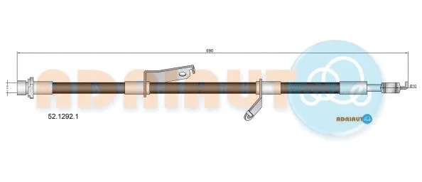 Flexible de frein ADRIAUTO 52.1292.1