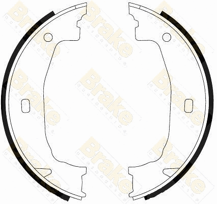 Jeu de mâchoires de frein, frein de stationnement Brake ENGINEERING SH2555