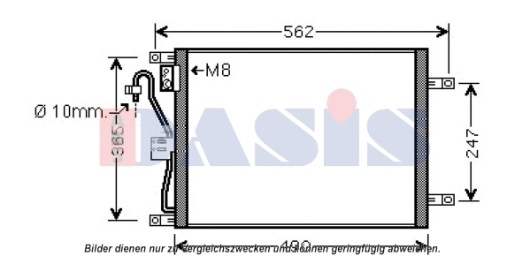 Condenseur, climatisation AKS DASIS 072037N
