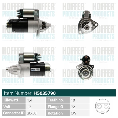 Démarreur HOFFER H5035790