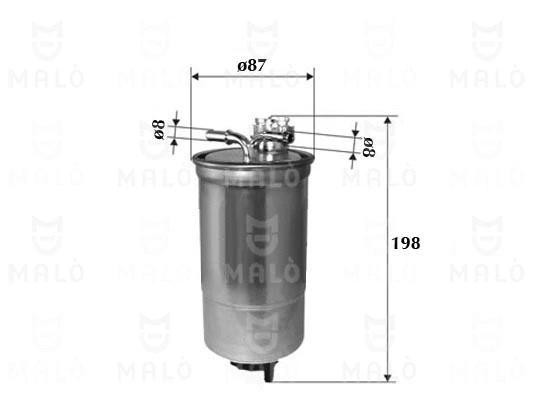 Filtre à carburant AKRON-MALÒ 1520137