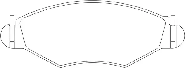 Kit de plaquettes de frein, frein à disque SB BP42201
