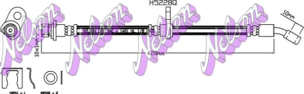 Flexible de frein KAWE H5228Q