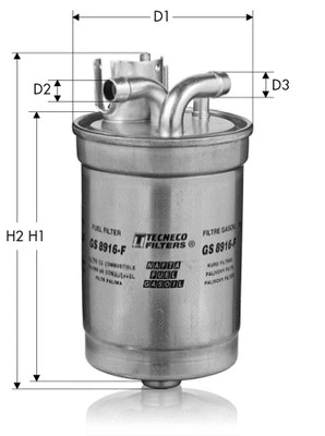 Filtre à carburant TECNECO FILTERS GS8916F