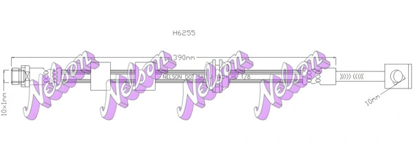 Flexible de frein KAWE H6255