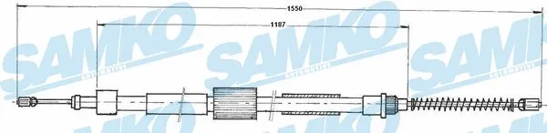 Tirette à câble, frein de stationnement SAMKO C0979B