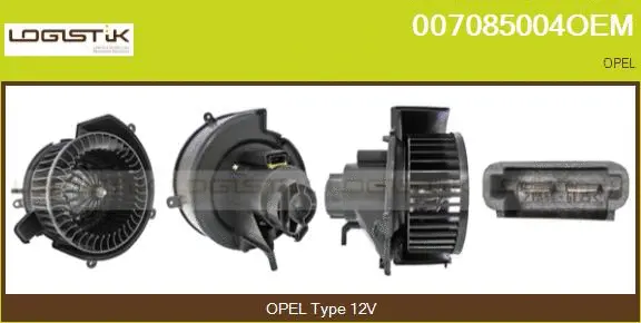 Pulseur d'air habitacle LGK 007085004OEM