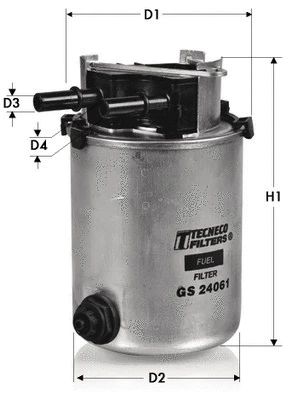 Filtre à carburant TECNECO FILTERS GS24061