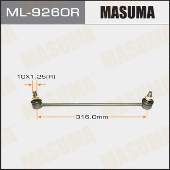 Entretoise/tige, stabilisateur MASUMA ML-9260R