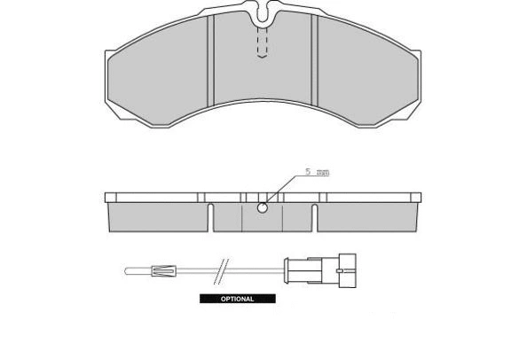 Kit de plaquettes de frein, frein à disque E.T.F. 12-0706