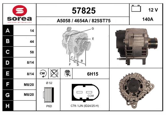 Alternateur EAI 57825
