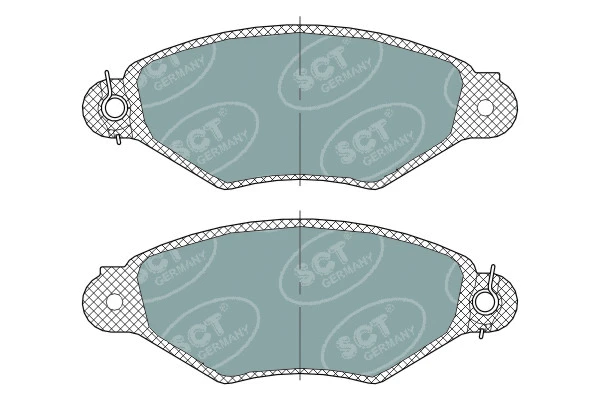 Kit de plaquettes de frein, frein à disque SCT - MANNOL SP 312 PR