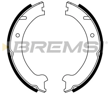 Jeu de mâchoires de frein, frein de stationnement BREMSI GF0607