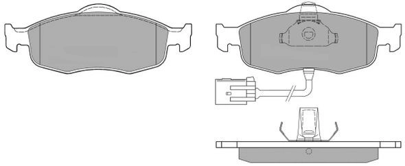 Kit de plaquettes de frein, frein à disque FREMAX FBP-0906-01