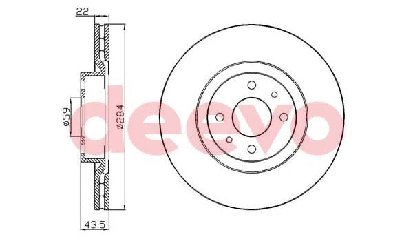 Disque de frein DEEVO BD27360