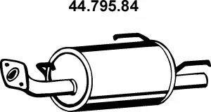 Silencieux arrière EBERSPÄCHER 44.795.84