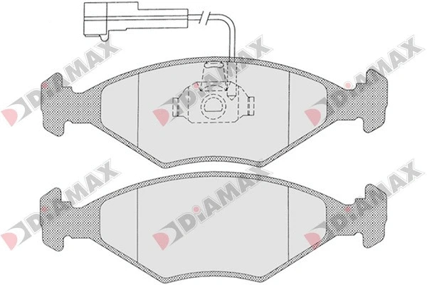 Kit de plaquettes de frein, frein à disque DIAMAX N09358