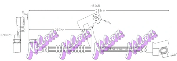Flexible de frein KAWE H5065