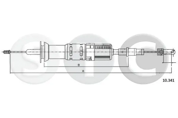 Tirette à câble, commande d'embrayage STC T483627