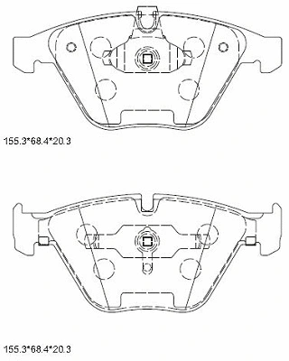 Kit de plaquettes de frein, frein à disque ASIMCO KD7535
