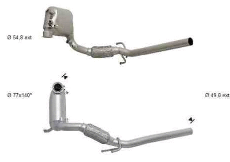 Filtre à particules / à suie, échappement VEGAZ GmbH SKK-919