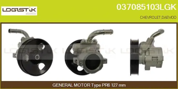 Pompe hydraulique, direction LGK 037085103LGK