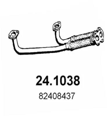 Tuyau d'échappement ASSO 24.1038