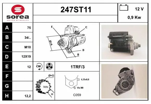 Démarreur STARTCAR 247ST11