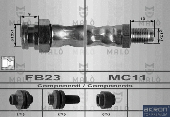 Flexible de frein AKRON-MALÒ 8901
