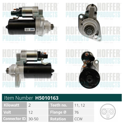 Démarreur HOFFER H5010163